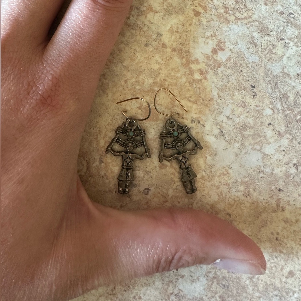 Tribal kachina earrings
